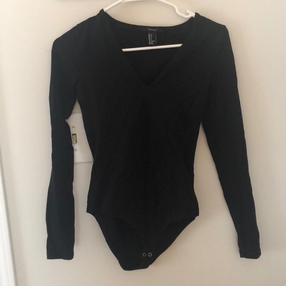 Black long sleeve bodysuit - Picture 1 of 3